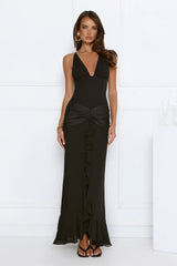 Radiant Soire Maxi Dress Black