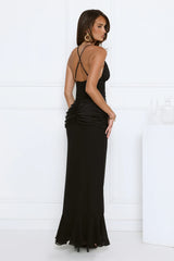 Radiant Soire Maxi Dress Black