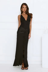 Radiant Soire Maxi Dress Black