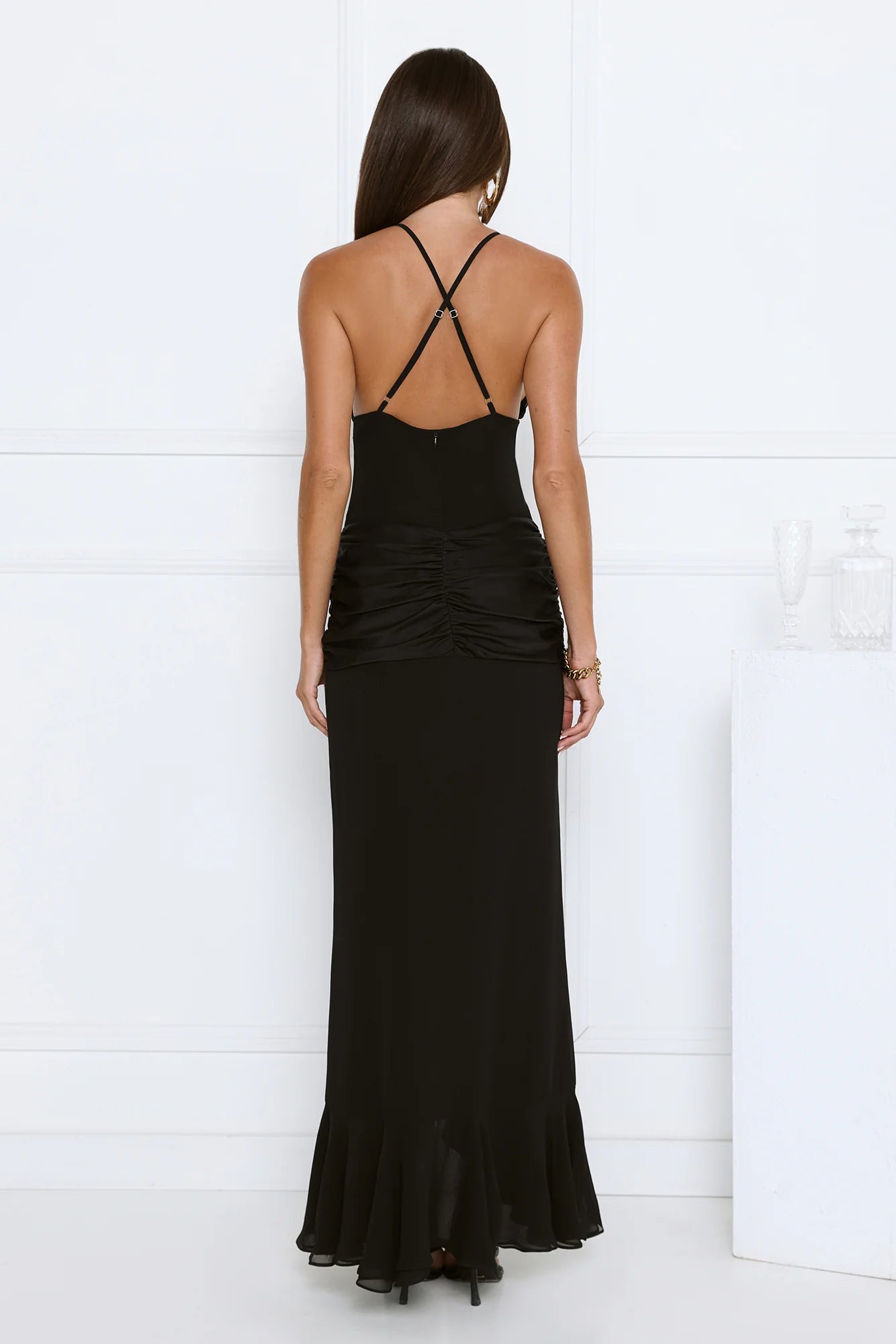 Radiant Soire Maxi Dress Black